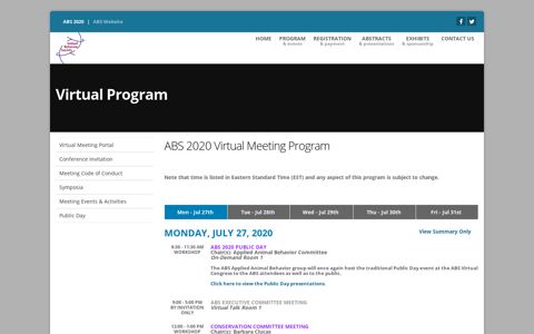 ABS 2020 Virtual Meeting