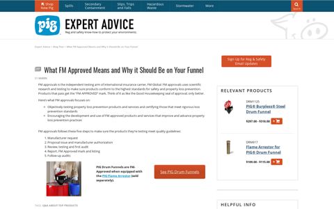 FM Approval Meaning - Expert Advice - New Pig