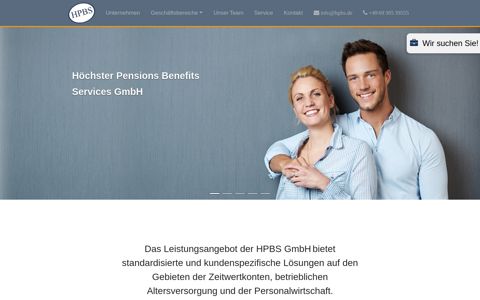 Das Leistungsangebot der HPBS GmbH