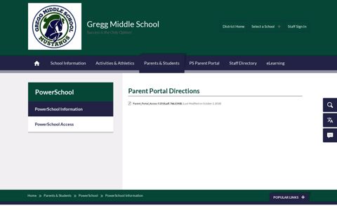 Parent Portal Directions - Dorchester School District Two