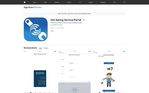 ‎Hot Spring Service Portal on the App Store