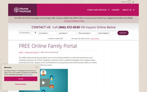 FREE Online Family Portal | Home Instead Farmington Hills, MI