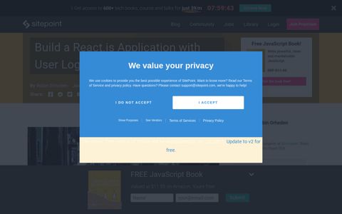 Build a React.js Application with User Login and ... - SitePoint