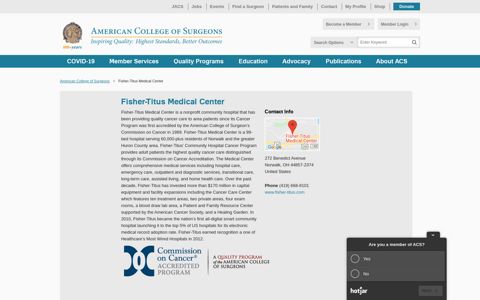 Fisher-Titus Medical Center - American College of Surgeons