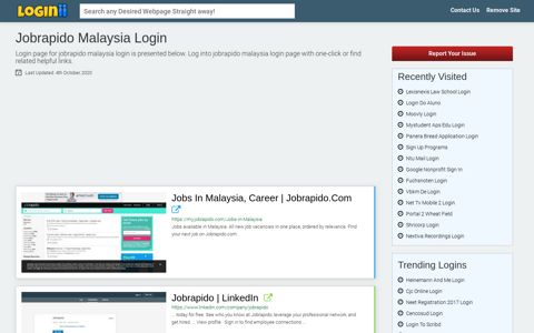 Jobrapido Malaysia Login - Loginii.com