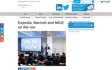 Expedia, Marriott and MICE on the run | Travel Industry News ...
