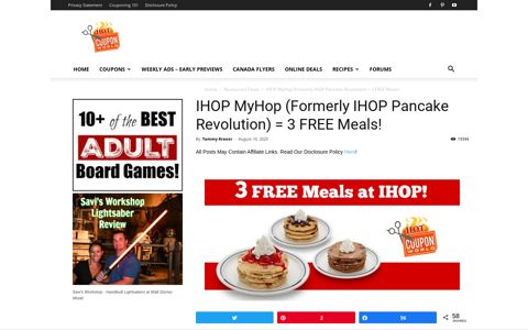 IHOP Pancake Revolution (IHOP MyHop) - IHOP FREE ...