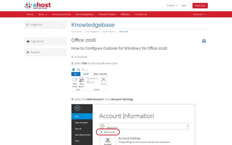 Office 2016 - Knowledgebase - Ehost Web Services