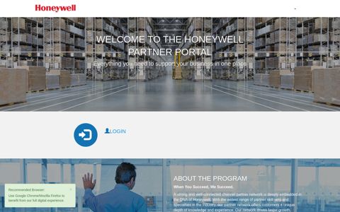 Honeywell Performance Partner Program | Home