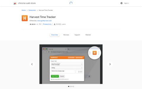 Harvest Time Tracker
