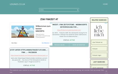 zsw finkzeit at - General Information about Login - Logines.co.uk