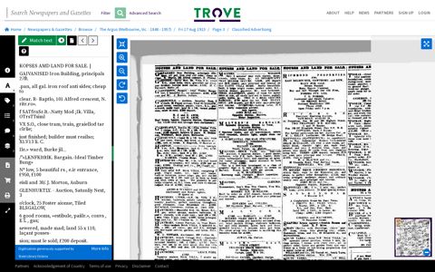 17 Aug 1923 - Classified Advertising - Trove