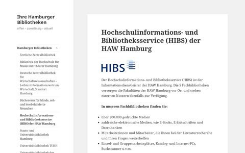 Hochschulinformations- und Bibliotheksservice (HIBS) der ...