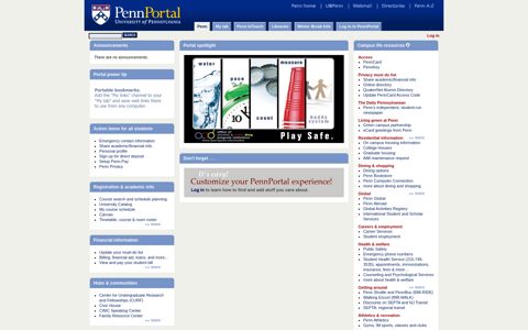 Penn Portal (U@Penn) - Students - PennPortal