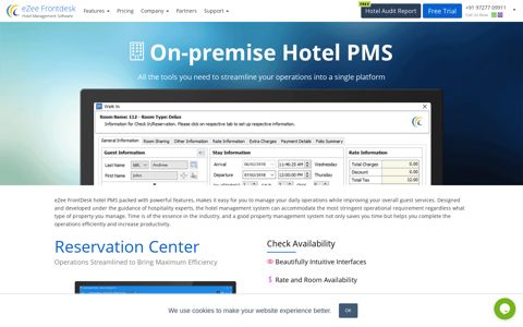 Hotel PMS System - eZee PMS Features - eZee FrontDesk