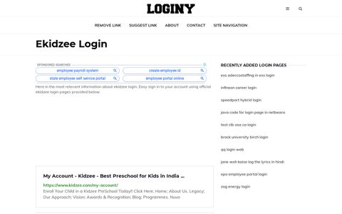 Ekidzee Login ✔️ One Click Login - loginy.co.uk