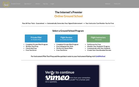 Gold Seal Online Ground School