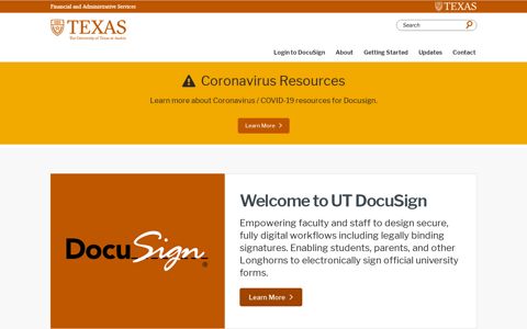 DocuSign | The University of Texas at Austin