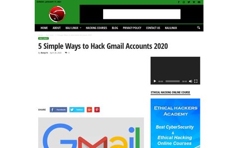 Gmail Hack: 5 Simple Ways to Hack the Gmail Accounts 2020