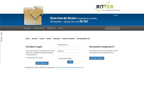 Login - Institut Ritter GmbH