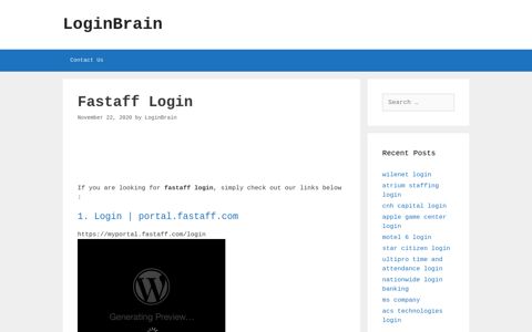 Fastaff Login | Portal.Fastaff.Com - LoginBrain