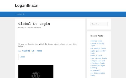 Global Lt - Global Lt: Home - LoginBrain