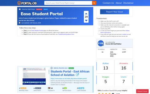 Easa Student Portal