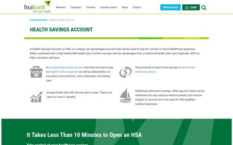 HSA Bank Health Savings Account Product Overview - HSA ...