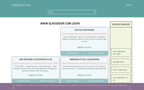 www glassdoor com login - General Information about Login