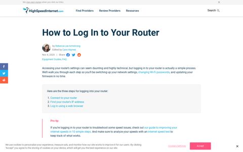 How to Log In to Your Router | HighSpeedInternet.com
