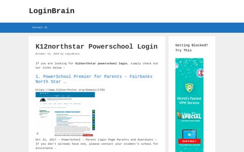 k12northstar powerschool login - LoginBrain