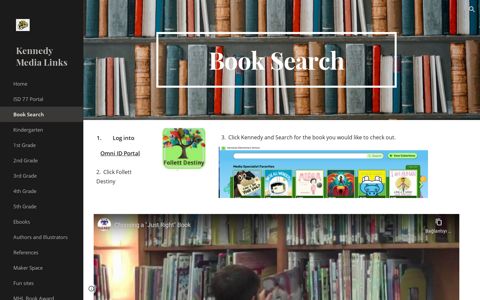 Kennedy Media Links - Book Search - Google Sites