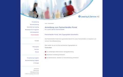 Anmeldung zum Partnerhändler-Portal - el Leasing & Service ...