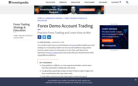 Forex Demo Account Trading - Investopedia