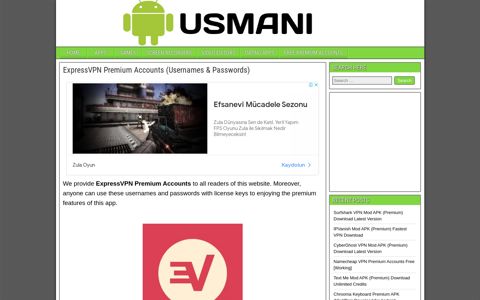 ExpressVPN Premium Accounts (Usernames & Passwords)