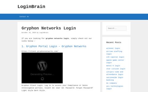Gryphon Networks - Gryphon Portal Login - Gryphon Networks