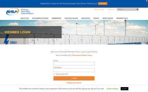 Member Login - Energy Storage Association