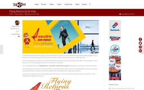 Flying Returns by Air India - ThExTravel
