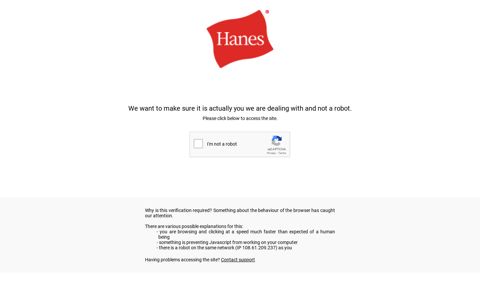 How do I manage my Hanes.com account