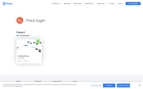Profile Page for Prezi login | Prezi