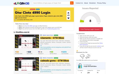Gtw Cinte 4990 Login - A database full of login pages from all ...