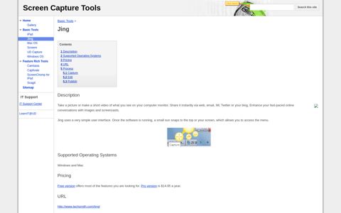 Jing - Screen Capture Tools - Google Sites