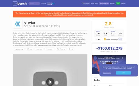envion (EVN) - ICO rating and details | ICObench