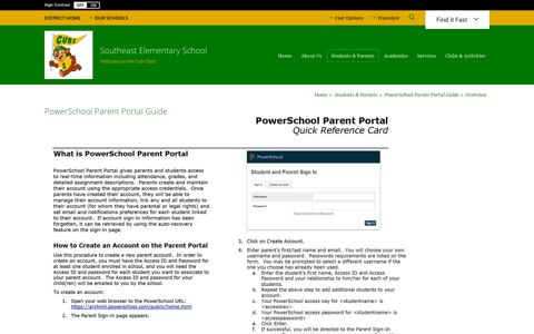 PowerSchool Parent Portal Guide / Overview