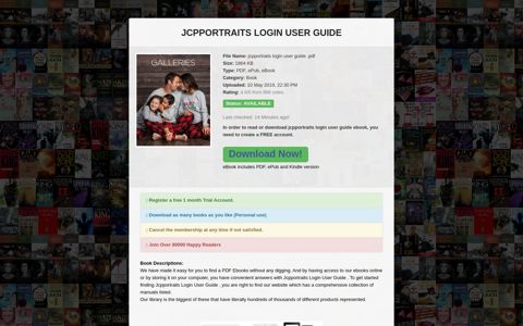 Jcpportraits Login User Guide