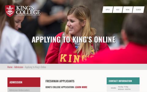 Applying to King's Online | King's College