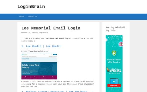 lee memorial email login - LoginBrain
