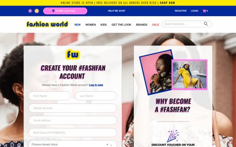 Register - Fashion World