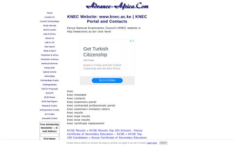 KNEC Website: www.knec.ac.ke | KNEC Portal and Contacts