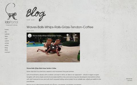 Waves-Balls-Whips-Rails-Grass-Tendon-Coffee - Ido Portal
